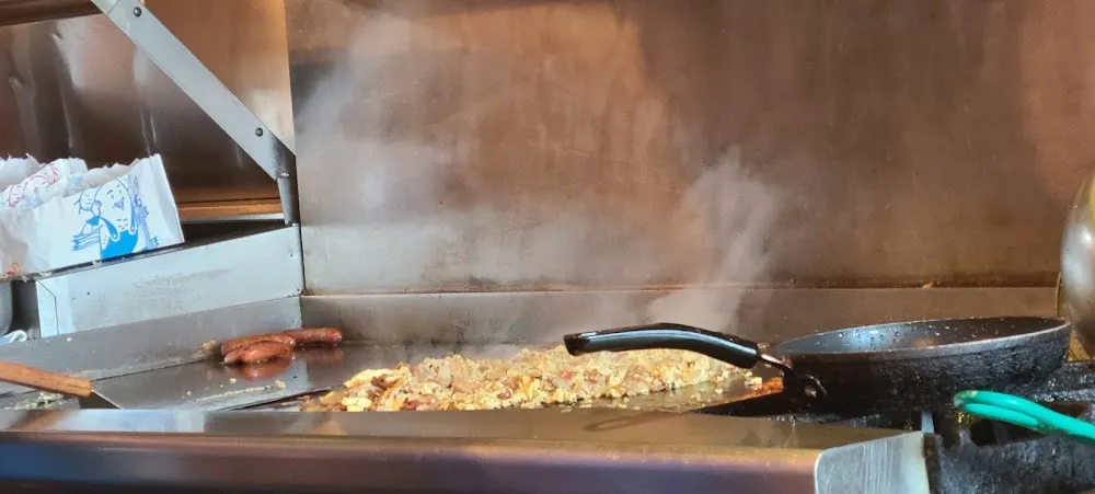 Breakfast Burrito Cooking on Grill