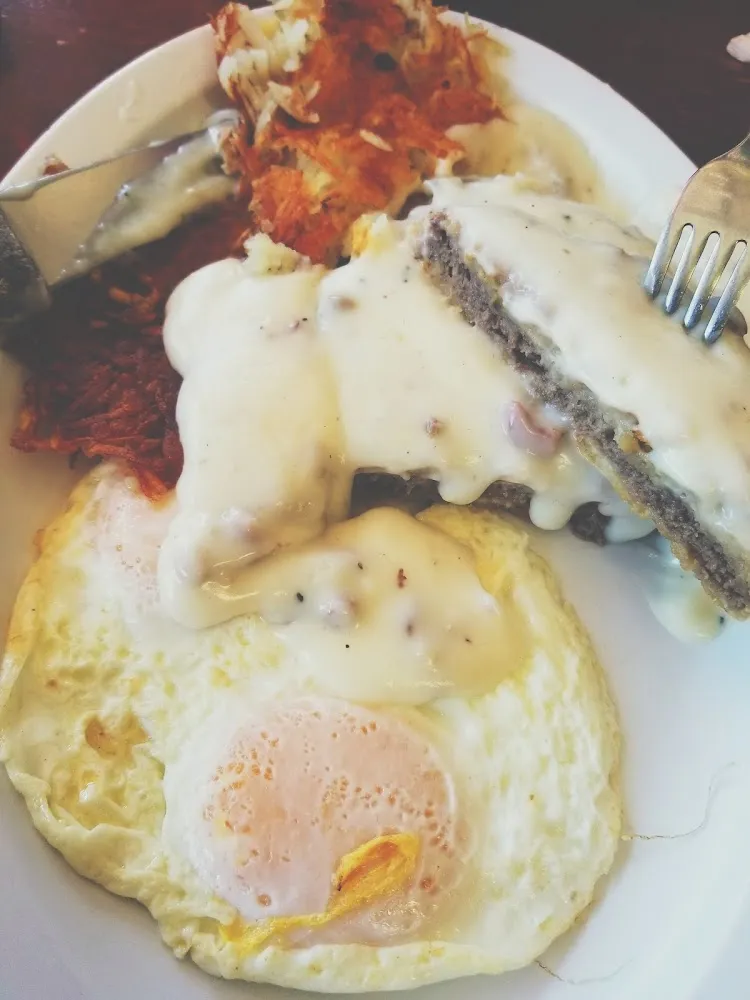 Chicken Fried Steak and Eggs