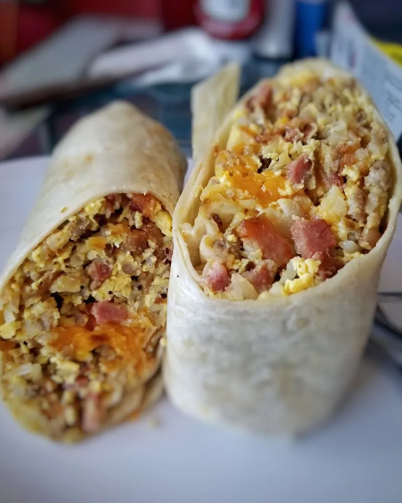 Ham Bacon Sausage Burrito